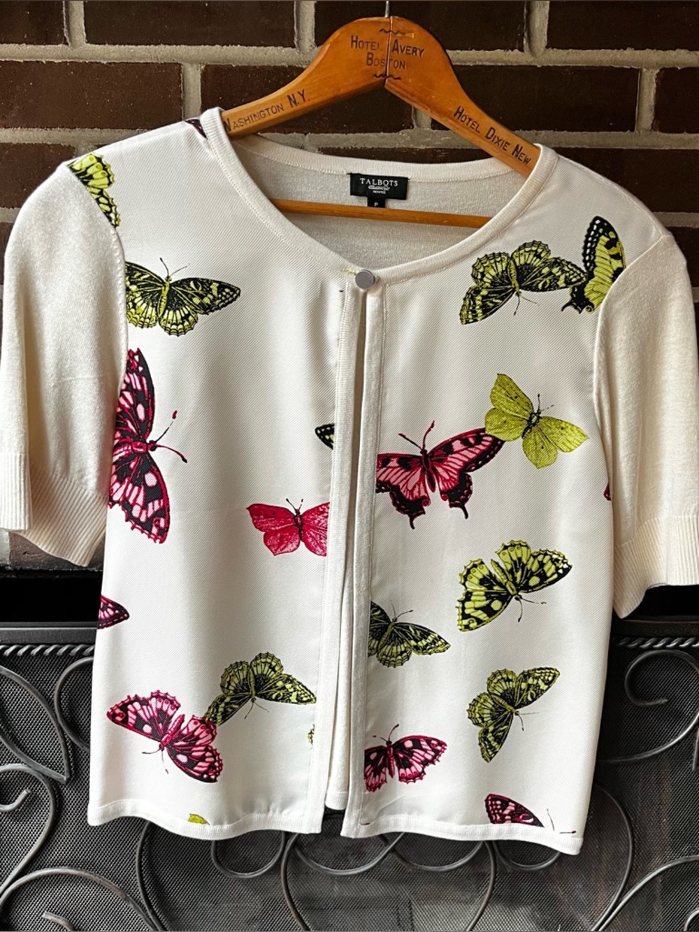 Talbots petites one-button cardigan